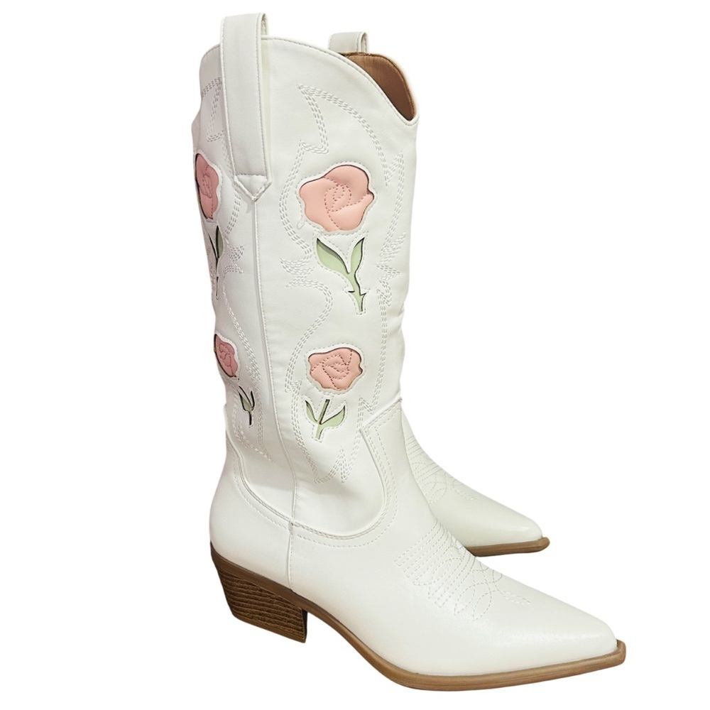 WOMEN’S KNEE HIGH COWBOY BOOTS (WILLA-8) - Picture 2 of 9
